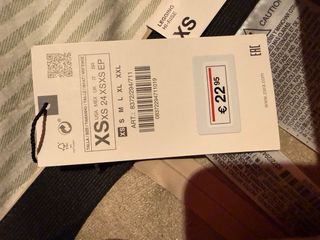 Pantalón Zara Piel Sintética Crema Talla XS