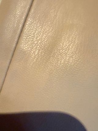 Pantalón Zara Piel Sintética Crema Talla XS