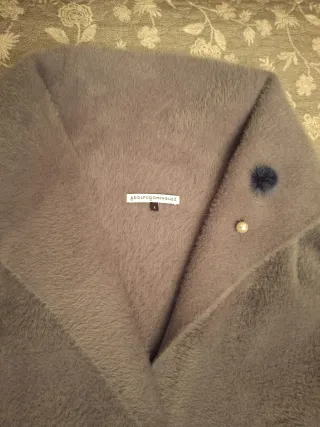 Abrigo Adolfo Dominguez Gris Mujer