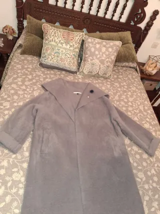 Abrigo Adolfo Dominguez Gris Mujer