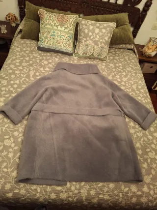 Abrigo Adolfo Dominguez Gris Mujer