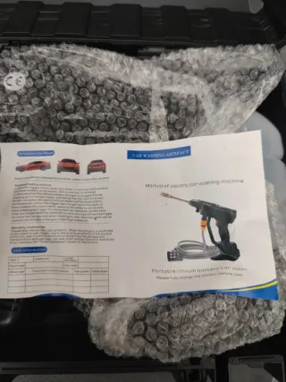 Pistola agua alta presión 2 baterías