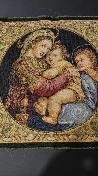 Arazzo Maternità con Bambino e Angelo