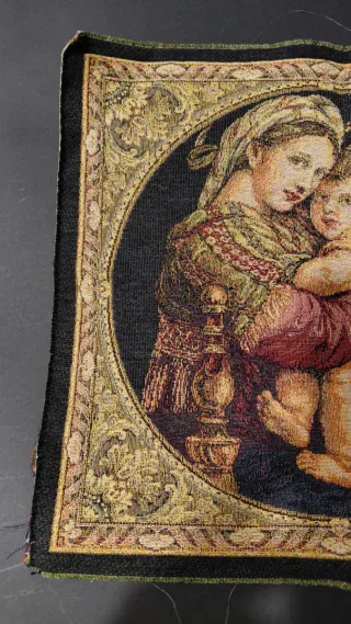 Arazzo Maternità con Bambino e Angelo