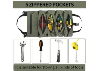 Bolso organizador de herramientas enrollable
