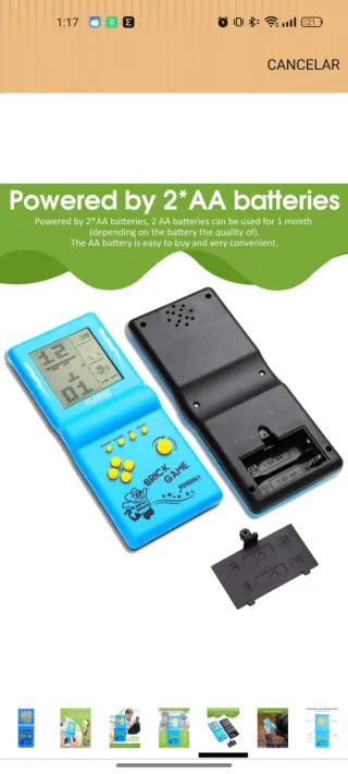 Juego Tetris Clásico comprado en Amazon por 17,90€