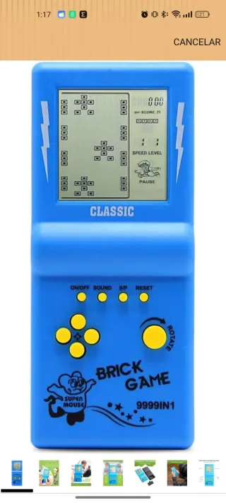 Juego Tetris Clásico comprado en Amazon por 17,90€