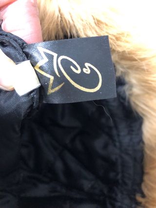 Gorro piel conejo auténtica negro y camel