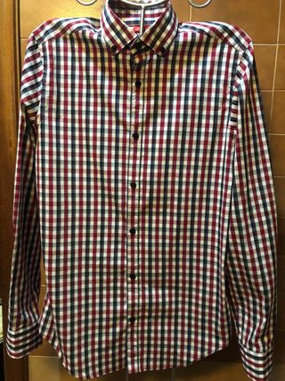 Camisa Zara cuadros hombre