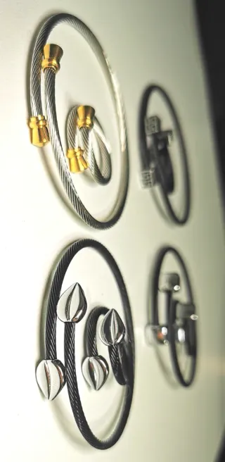 Conjunto Pulsera y Anillo Acero Inoxidable