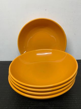 Set 5 ciotole arancioni in ceramica