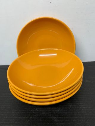 Set 5 ciotole arancioni in ceramica