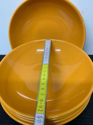Set 5 ciotole arancioni in ceramica