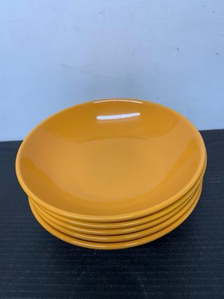 Set 5 ciotole arancioni in ceramica