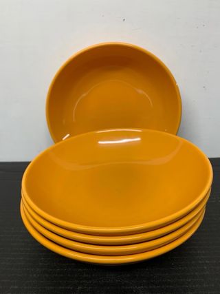 Set 5 ciotole arancioni in ceramica