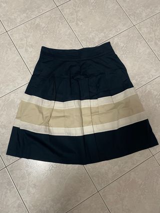 Gonna a palloncino beige e nera