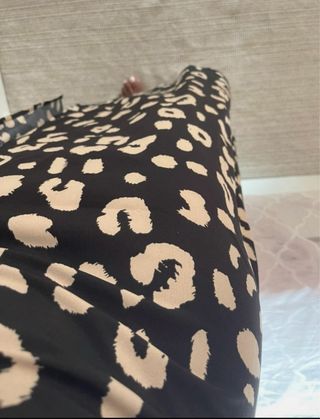 Falda midi Shein estampado animal print