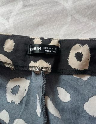 Falda midi Shein estampado animal print