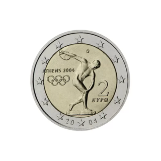 Moneda 2 Euros Grecia 2004 Atenas