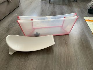 Bañera Bebé Plegable con Asiento