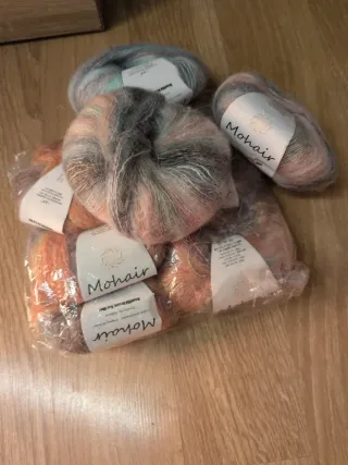 8 ovillos Mohair 180g