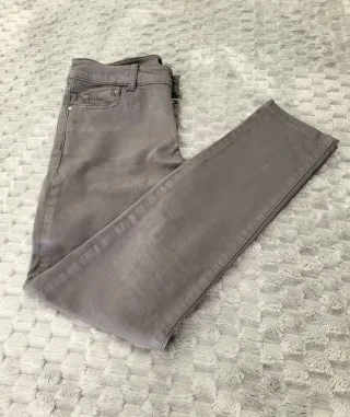 Pantalón Massimo Dutti Gris Slim Fit - Como nuevo