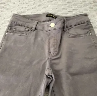 Pantalón Massimo Dutti Gris Slim Fit - Como nuevo