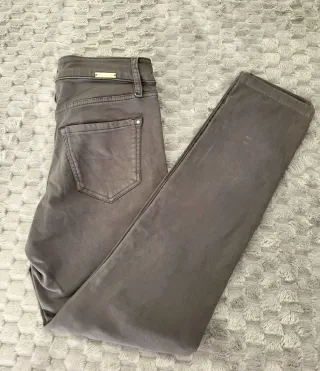 Pantalón Massimo Dutti Gris Slim Fit - Como nuevo