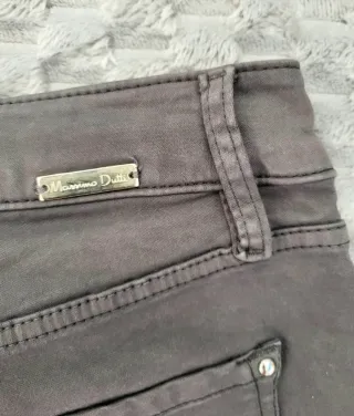 Pantalón Massimo Dutti Gris Slim Fit - Como nuevo