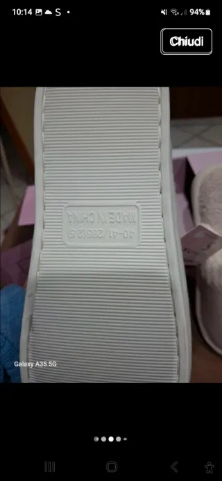 Pantofole donna beige e bianche