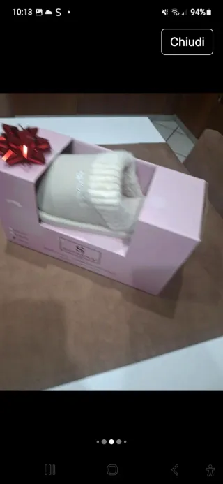 Pantofole donna beige e bianche