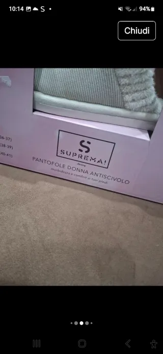 Pantofole donna beige e bianche