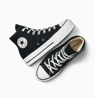 Zapatillas Converse plataforma negras