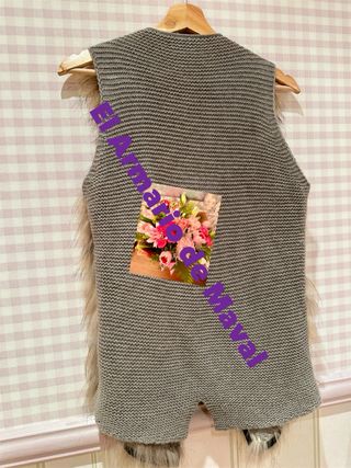 Chaleco lana y zorro Princess talla única