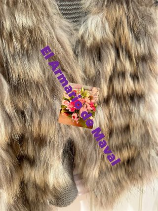 Chaleco lana y zorro Princess talla única