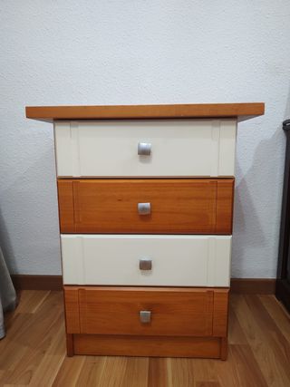 Mesita y cama nido madera de pino