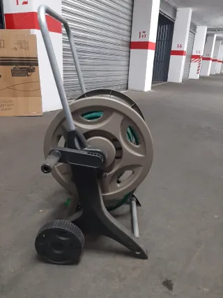 Carrito enrollador manguera riego