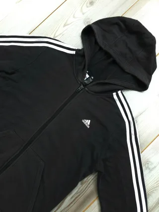 Sudadera Adidas Negra Vintage Con Capucha