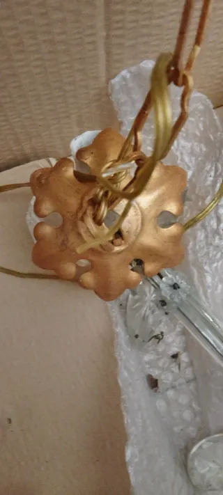 Lampadario cristallo 6 luci vintage