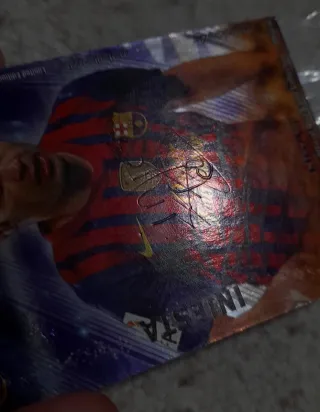 Cromo Iniesta firmado LIGA 2013