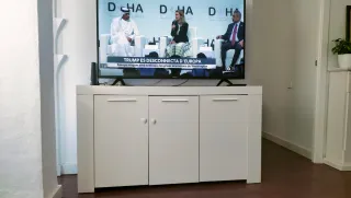 Aparador blanco brillo