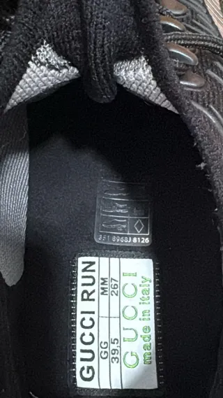 Zapatillas Gucci Run Negras