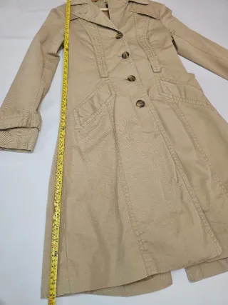 Gabardina H&M Mujer Beige