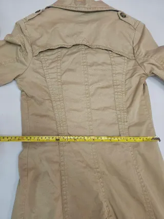 Gabardina H&M Mujer Beige