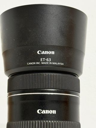 Objetivo Canon EFS 55-250mm con Parasol ET-63