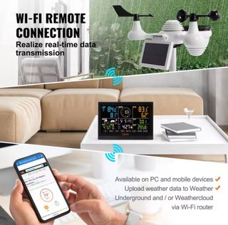 Estación Meteorológica 7 en 1 Wifi Vevor