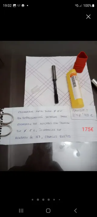 Broca 12 NSS para acero, latón