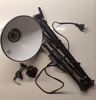 Lámpara Escritorio Plegable Negra