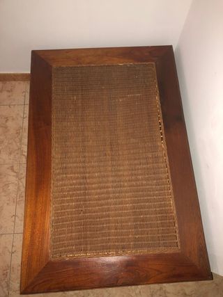 Mesa centro balinesa teca ratán