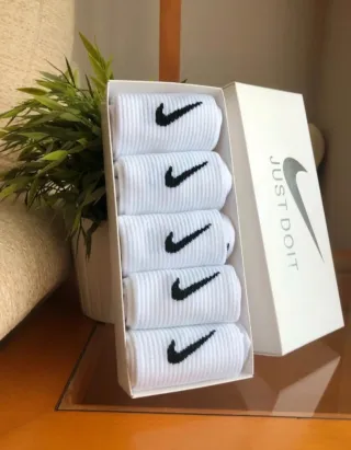 Calcetines Nike Blancos Talla Única (Pack 5)